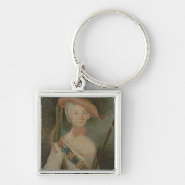 Self Portrait, c.1725-40 Key Ring (Front)