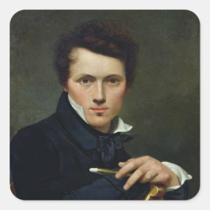 Self Portrait, c.1818 Square Sticker