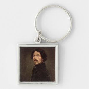 Self portrait, c.1840 (oil on canvas) (see also 16 key ring