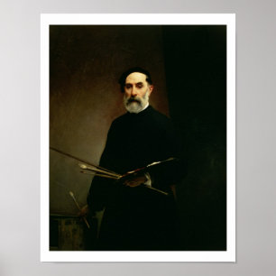 Self Portrait, c.1860-62 (oil on canvas) Poster