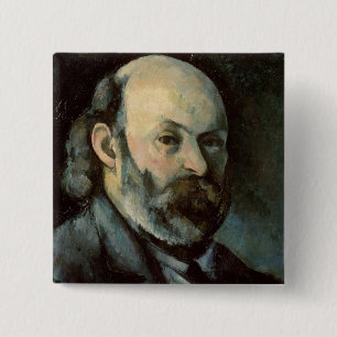 Self Portrait, c.1879-85 15 Cm Square Badge