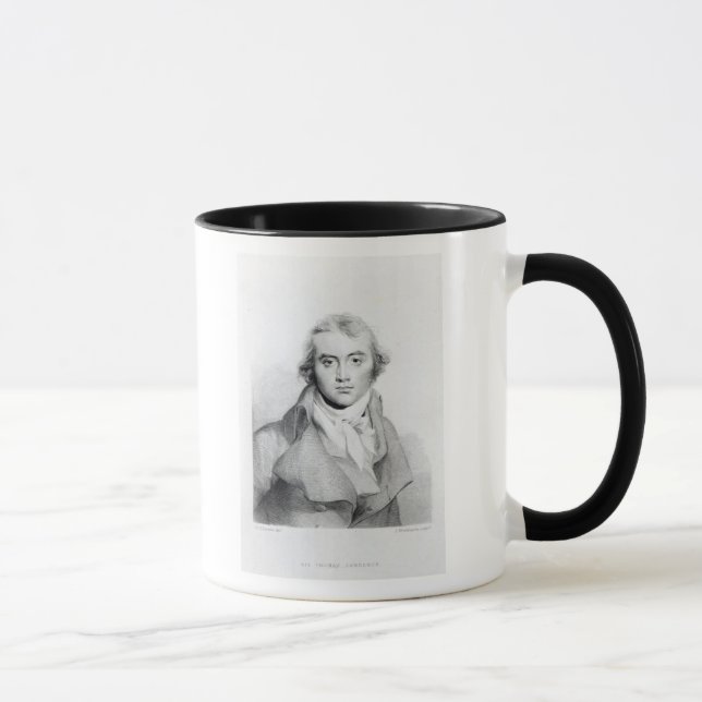 Self Portrait, engraved by J. Worthington Mug (Right)