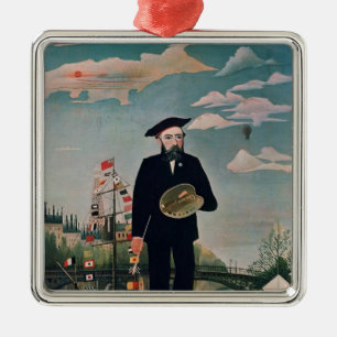 Self Portrait, from L'ile Saint-Louis, 1890 Metal Tree Decoration
