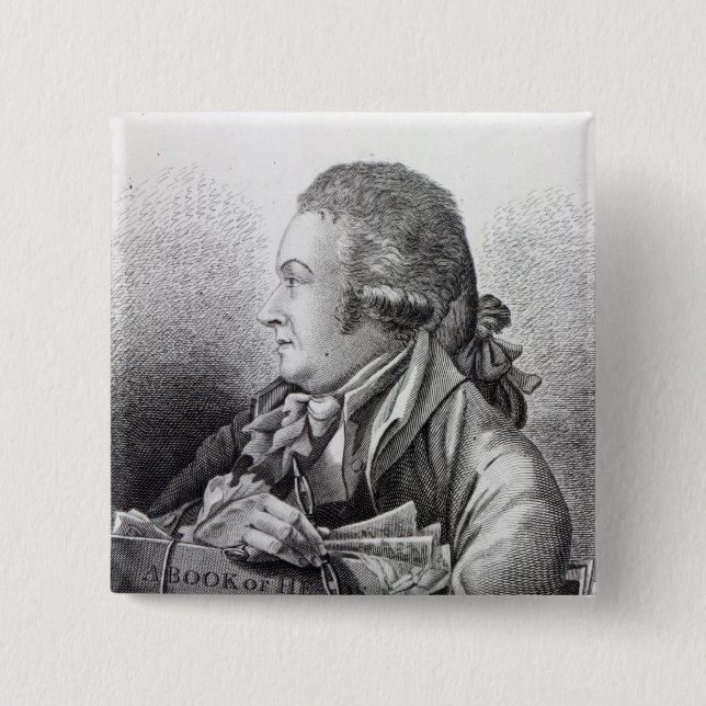 Self Portrait, frontispiece to his 'Book of 15 Cm Square Badge (Front)