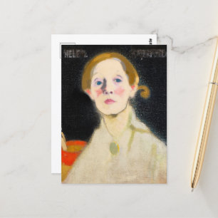Self-portrait-Helene by Helene Schjerfbeck Postcard