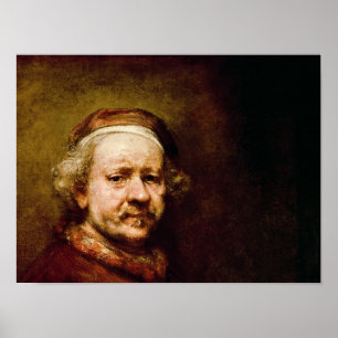 Self Portrait in at the Age of 63, 1669 Poster