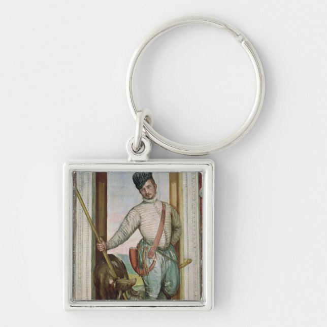 Self Portrait in Hunting Costume, 1562 Key Ring (Front)