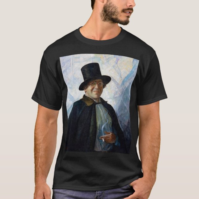 Self-Portrait in Top Hat and Cape by N. C. Wyeth (Front)