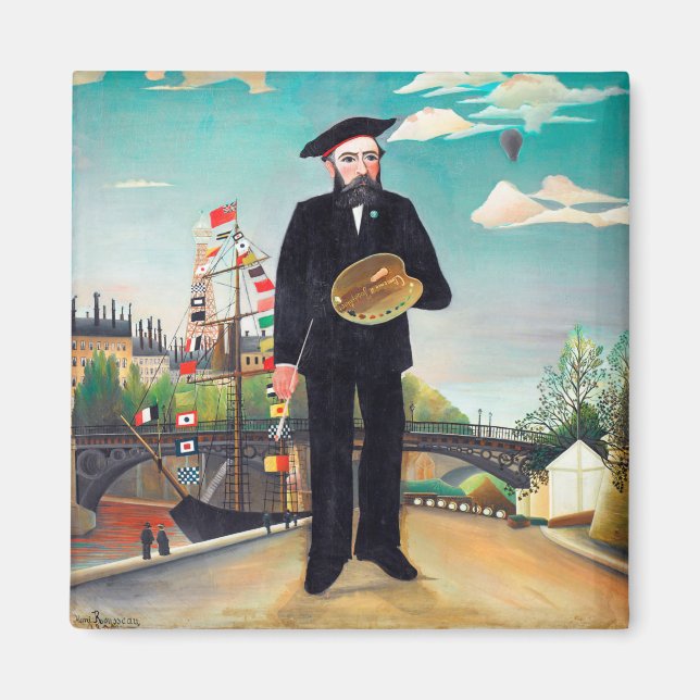 Self Portrait, Landscape, Rousseau Magnet (Front)