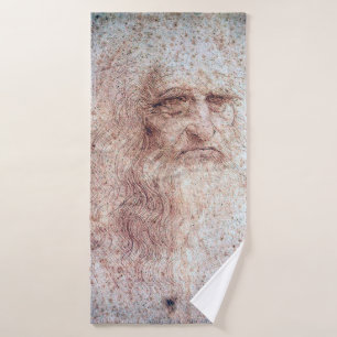 Self Portrait, Leonardo da Vinci Bath Towel
