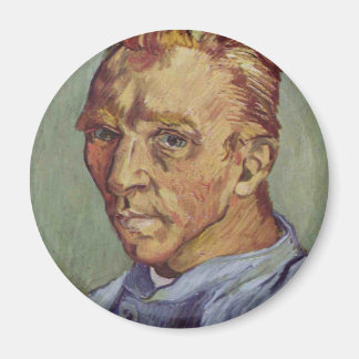 Self-portrait of a Beardless Van Gogh, by Van Gogh Magnet