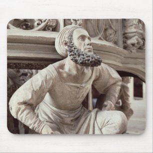 Self portrait of Adam Krafft , stone sculpture Mouse Pad