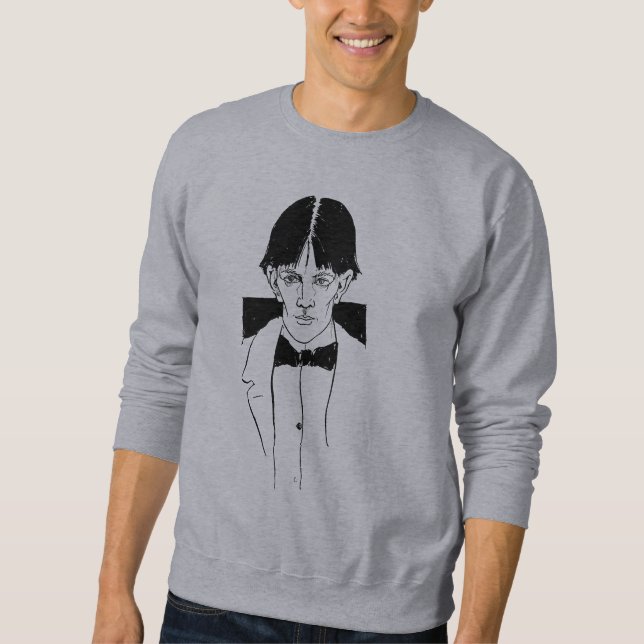 Self Portrait of Artist, Aubrey Beardsley Sweatshirt (Front)