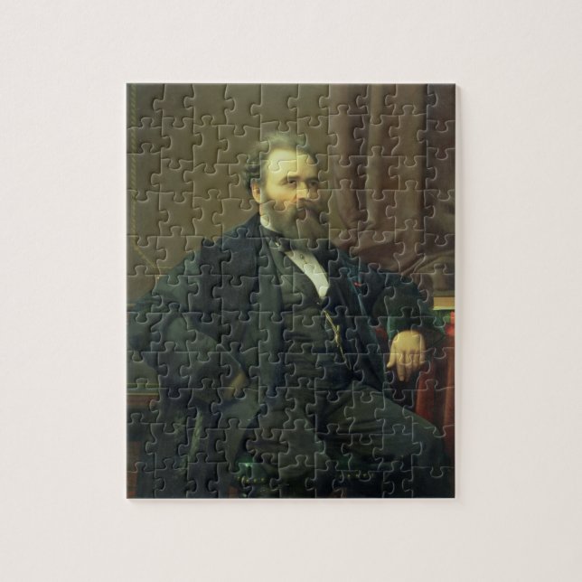 Self Portrait of the Artist, 1869 (oil on canvas) Jigsaw Puzzle (Vertical)