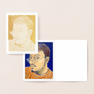 SELF PORTRAIT: ORANGE, WHITE, BLUE 2005 FOIL CARD
