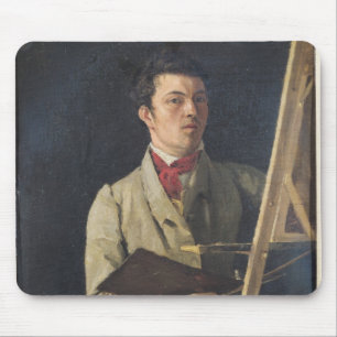 Self Portrait, Sitting next to an Easel, 1825 Mouse Pad