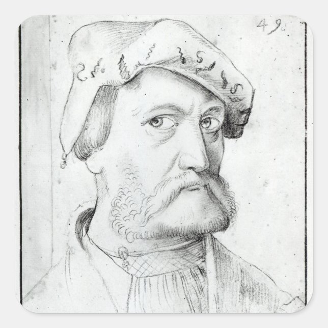 Self Portrait Square Sticker (Front)