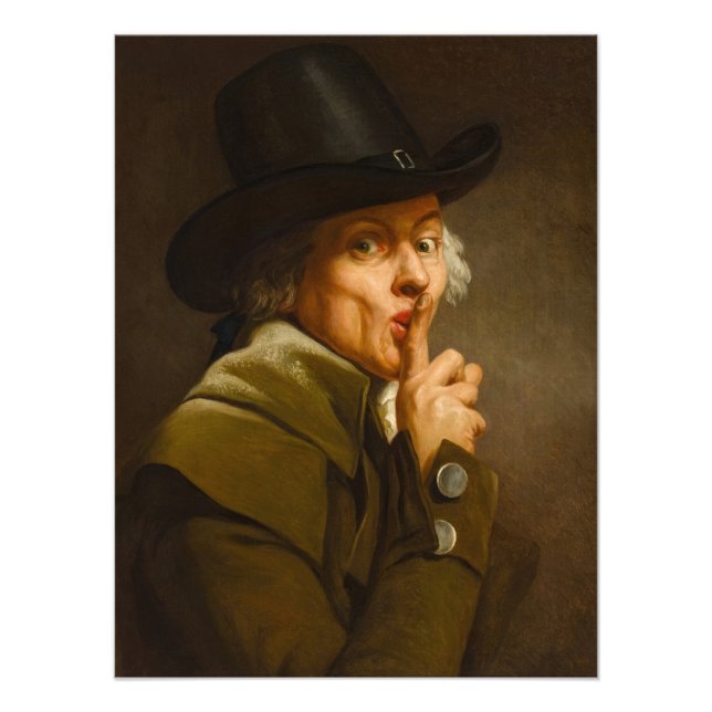 Self Portrait, The Silence by Joseph Ducreux Photo Print (Front)