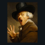 Self-Portrait, The Surprise by Joseph Ducreux Poster<br><div class="desc">Joseph Ducreux - Self-Portrait,  The Surprise,  1790. Joseph,  Baron Ducreux (1735-1802) was a French noble,  portrait painter,  pastelist,  miniaturist,  and engraver,  who was a successful portraitist at the court of Louis XVI of France,  and resumed his career at the conclusion of the French Revolution.</div>