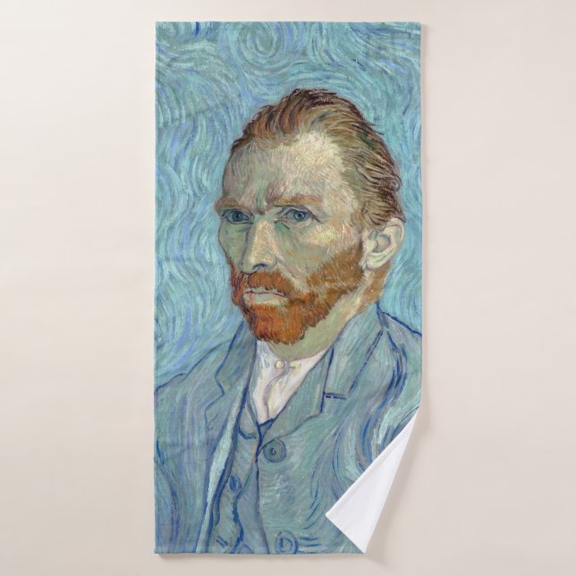 Self-Portrait, Vincent van Gogh, 1889 Bath Towel (Bath Towel)