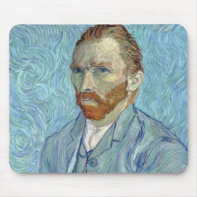 Self-Portrait, Vincent van Gogh, 1889 Mouse Pad (Front)