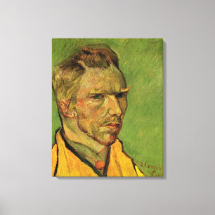 Self Portrait, Vincent van Gogh. Portrait oil pain Canvas Print