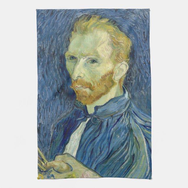 Self-Portrait | Vincent van Gogh Tea Towel (Vertical)