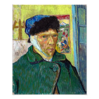Self-Portrait w Bandaged Ear | Van Gogh |