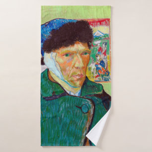Self-Portrait With a Bandaged Ear, Van Gogh Bath Towel