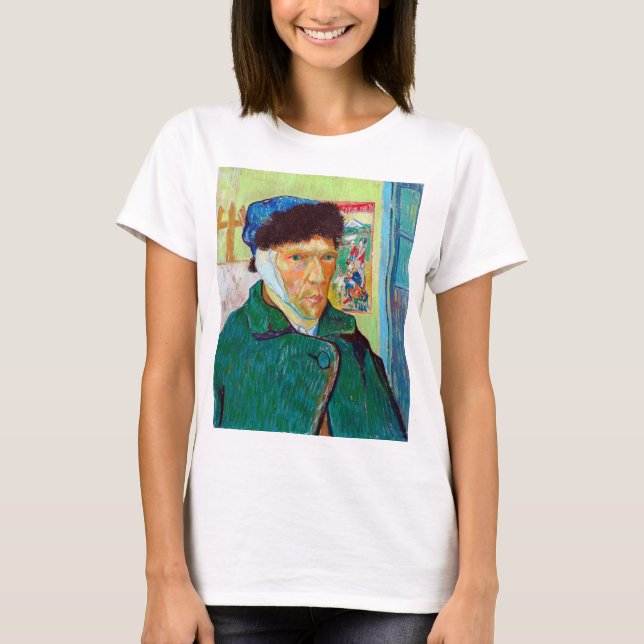 Self-Portrait With a Bandaged Ear, Van Gogh T-Shirt (Front)