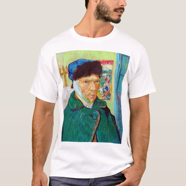 Self-Portrait With a Bandaged Ear, Van Gogh T-Shirt (Front)