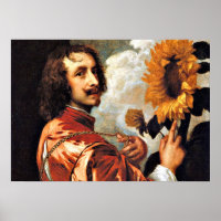 Self-Portrait with a Sunflower, 1632 artwork