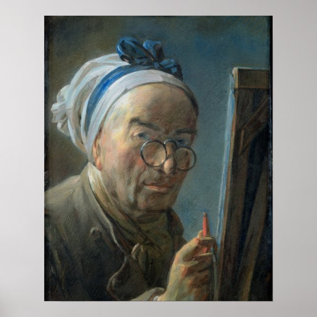 Self Portrait with an Easel, c.1775-79 Poster (Front)