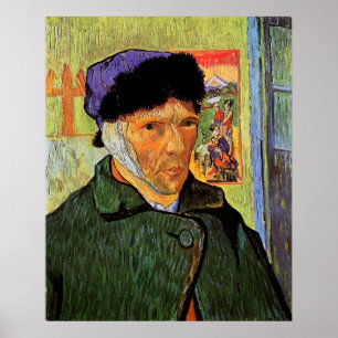 Self-Portrait with Bandaged Ear by van Gogh Poster
