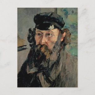 Self Portrait with Casquette, Paul Cézanne Postcard