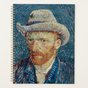 Self Portrait with Grey Felt Hat by Vincent van Go Planner