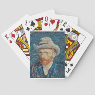 Self Portrait with Grey Felt Hat by Vincent van Go Playing Cards