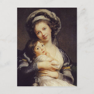 Self-portrait with Her Daughter Postcard