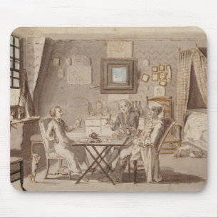 Self Portrait with Two Young Men (pen & brown ink Mouse Pad