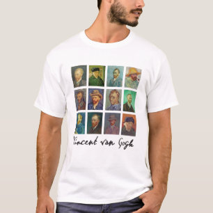 Self-portraits of Vincent Van Gogh Art Painter gif T-Shirt