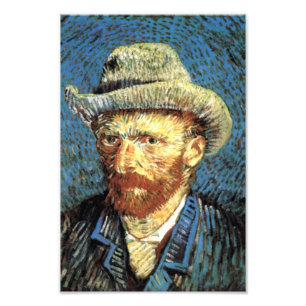 Self-Portriat wiith Grey Felt Hat Photo Print