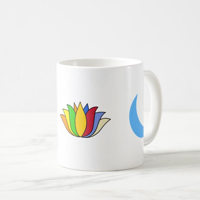 Self-realisation Yoga Symbols Coffee Mug (Front Right)