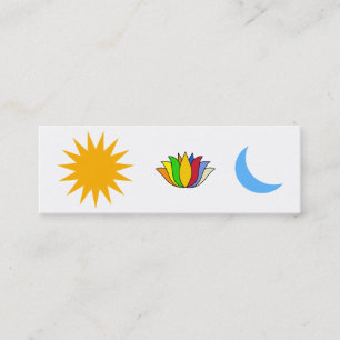 Self-realisation Yoga Symbols Mini Business Card