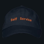 Self Service Printed Text Elegant Empowering-Hat  Embroidered Hat<br><div class="desc">"Self Service at its finest. Take control,  do it yourself. Empowering your own success,  one step at a time."</div>