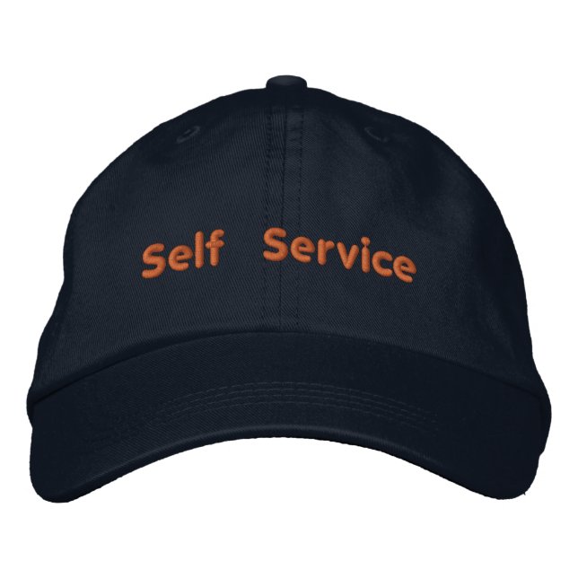 Self Service Printed Text Elegant Empowering-Hat  Embroidered Hat (Front)