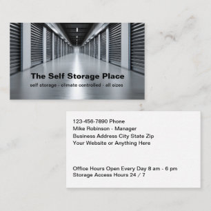 Self Storage Theme Business Cards