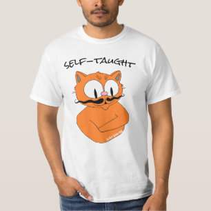 Self-taught Cartoon Moustache cat Señor Gato T-Shirt
