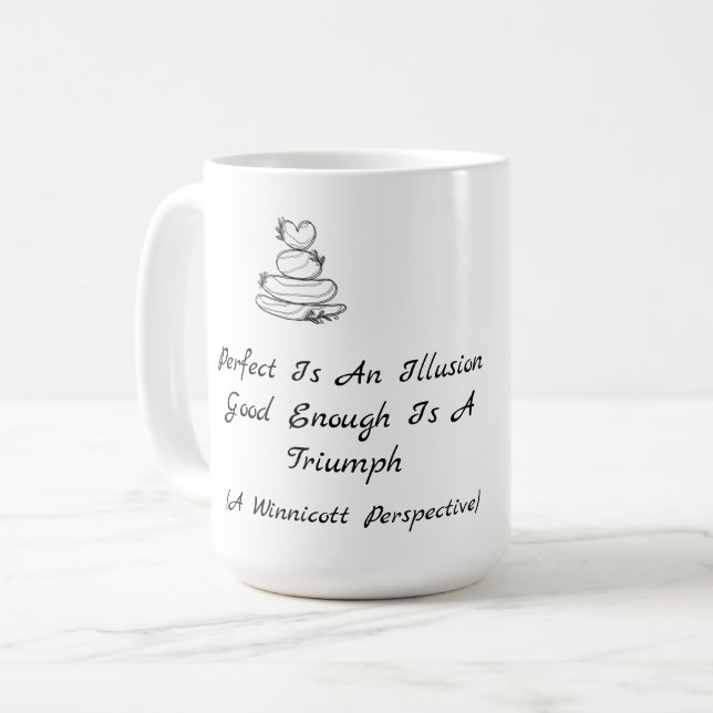 Self-Worth Quote From Winnicott Coffee Mug (Front Left)