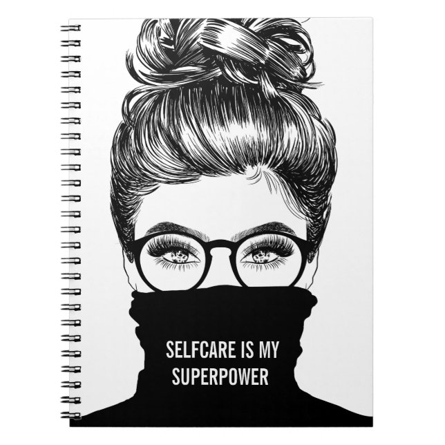 Selfcare is my superpower   notebook (Front)