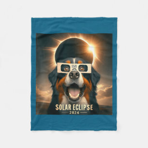 Selfie Bernese Mountain Dog Womens Illustration Fleece Blanket